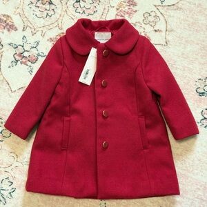 Janie and Jack Cherry Pea Coat